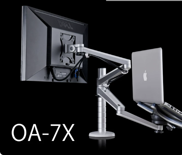 Dual Monitor & Laptop Desk Stand – Aluminum