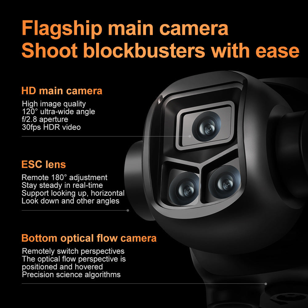 8K Triple-Camera Drone with Obstacle Avoidance