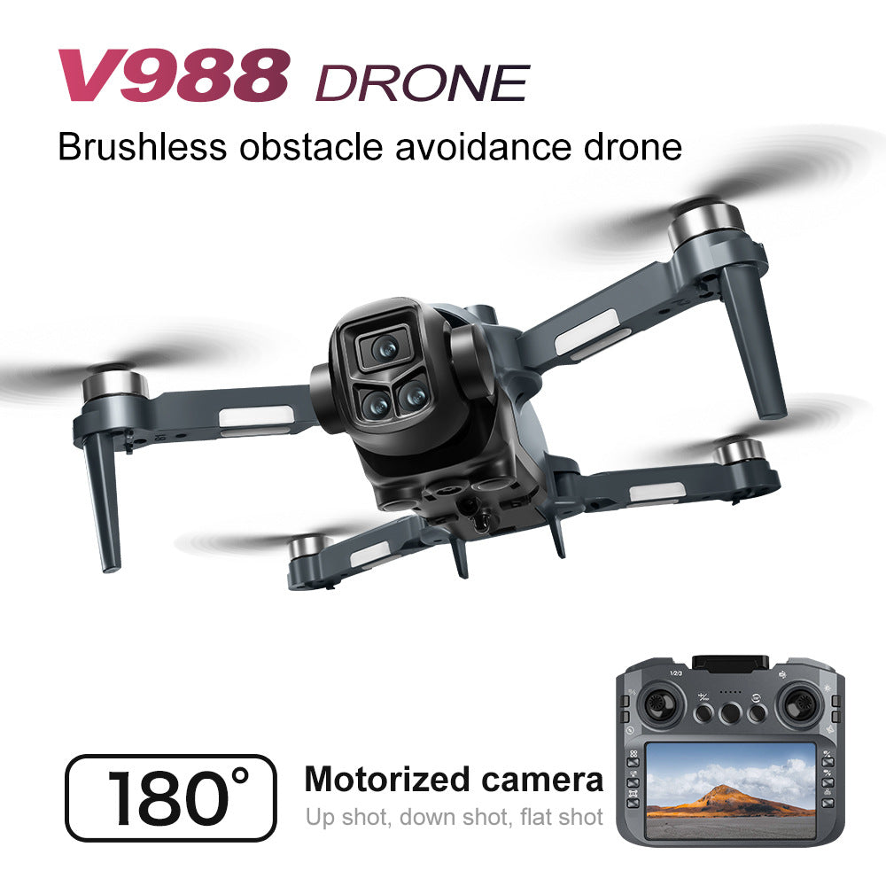 8K Triple-Camera Drone with Obstacle Avoidance