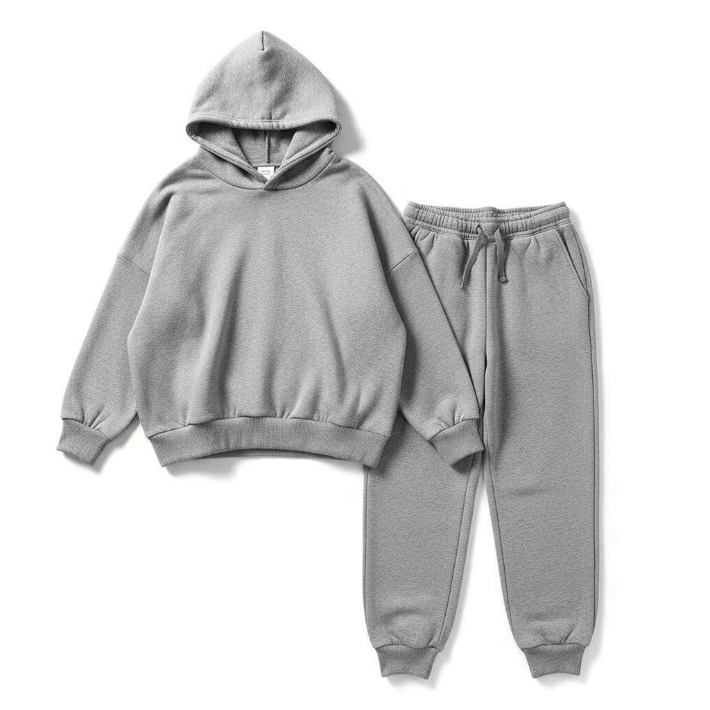 Be Comfy Women's Matching Lounge Set in heather grey
