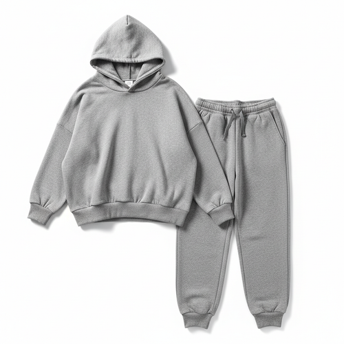 Be Comfy Women's Matching Lounge Set in heather grey